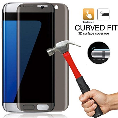 Verizon Samsung Galaxy S7 Edge (SM-G935V) Screen Protector, Privacy Glass Screen Protector Tempered Anti-Peep Edge to Edge Full Cover Curved Anti-Spy for Samsung Galaxy S7 Edge (SM-G935V)