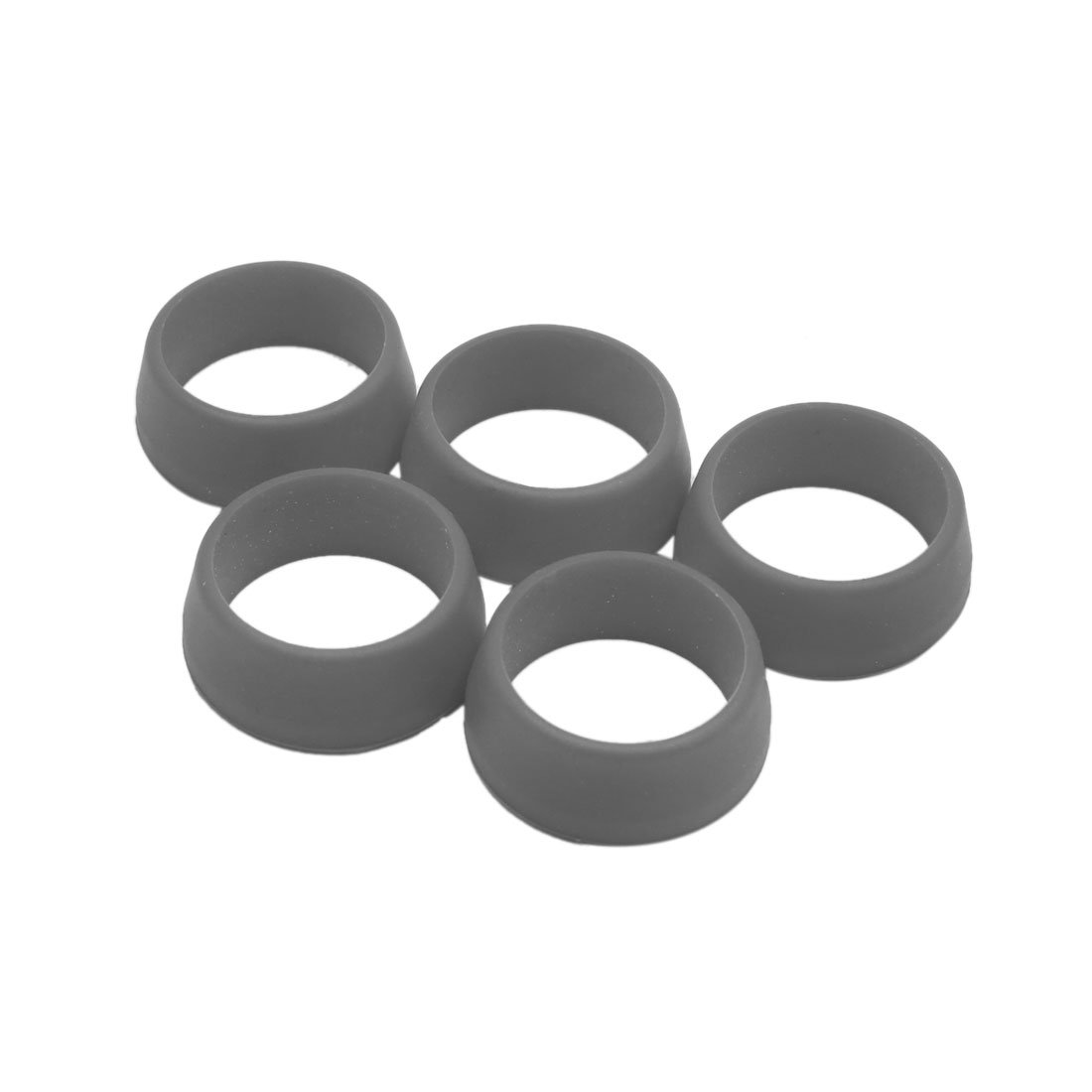 sourcing map 5pcs 25-30mm Waterproof Silicone Bike Seat Post Dust Cover Gray