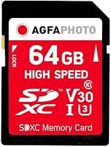 AgfaPhoto 64 GB SDXC Class 10 Memory Card Ultra Fast Transfer Secure Digital view 1