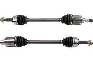 TRQ Front CV Axle Shaft Assembly Set 2 Piece Driver & Passenger Side Compatible with 2016-2021 Tesla X