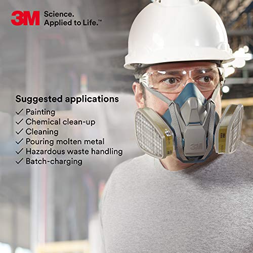 3M Respirator Cartridge 6006, 1 Pair, Helps Protect Against Organic