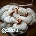 By the Pound Natural White Wool Roving, Roving, Spin Fiber, Roving Wool, Wool for Felting, Wool for Spinning, Spin Wool, Roving 1lb
