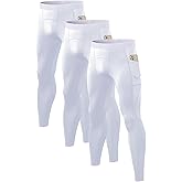 Queerier Men’s Compression Pants Cool Dry Workout Leggings Athletic Sports Base Layer Bottoms Running Tights