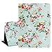 Hepix Floral iPad 9.7 Case iPad 6th Generation Case Flowers Pink Roses Girly iPad Air 2 Case Leather Slim Lightweight Protective iPad Air Case