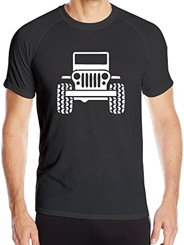 Men's Jeep Logo Polyester Athletic T-shirts