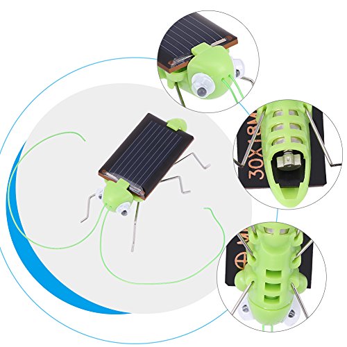 image for GLOGLOW (Pack of 2) Mini Magic Solar Energy Powered Cockroach/Grasshop