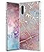 Spevert Case Compatible with Galaxy Note 10+ Plus Case Marble Pattern Hard Back Soft TPU Raised Edge Thin Shock Absorption Slim Case for Samsung Galaxy Note 10 Plus 6.8 inches - Colorful