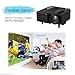 Projector, Syhonic S5 Portable Mini 1080P Full HD Home Media Player Cinema Theater DVDs HDMI VGA USB AV LED Projector with Remote Control for iPhone Mac Laptop Galaxy (Black)