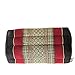 Zafuko Yoga, Meditation, Kundalini and Pilates Cushion (Zafu) Block, Bolster, Floor Pillow, Prop 100% Organic Kapok Fiber Filling – Small Block (Black & Red)