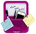 Five Star Locker Accessories, Locker Dry Erase Board with Storage Pocket, Magnetic, Berry Pink/Purple (72594)