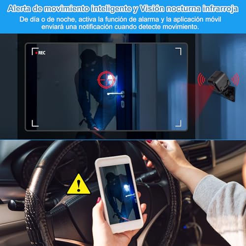 Spy Camera 1080P Mini Surveillance Camera Wifi Indoor 2026 New Hidden Spy Camera to View on Mobile Security Cameras with Night Vision Surveillance Indoor/Outdoor Motion Detection