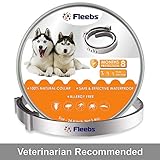 Dog Flea and Tick Collar - Flea and Tick Prevention for Dogs Easily Adjustable and Waterproof for Large Small Dogs Flea Tick Collar Natural Flea Tick Control Collar Dogs Flea Treatment 1 Year