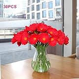 Mandy's 30pcs red Poppies Silk Artificial Flowers 12.5