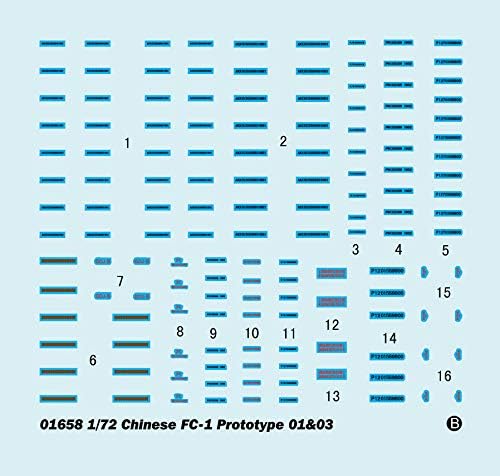 Trumpeter 1:72 - Chinese FC-1 Prototype 01 & 03, Various - Image 4