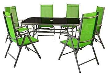 Gartenmöbel Set Kunststoff Grün