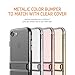 LABC, iPhone 8 / iPhone 7 Case, Kickstand Clear Case, Easy Grip/High Durability/Anti Slip/Protection -Black (LABC-126-CBK)