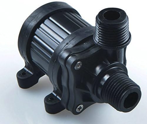 Cytec 12v dc 206 GPH 1.2A Submersible Water Pump 0.78inch Thread inlet 0.78inch Thread outlet Brushless Water Pump for Gardening Fish Aquarium Soloar System by Mavel Star