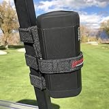 Bushwhacker The Original Portable Speaker Mount for Golf Cart Railing - Adjustable Strap Fits Most Bluetooth Wireless Speakers Attachment Accessory Holder Bar Rail