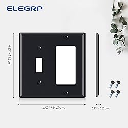 ELEGRP 2-Gang 1-Toggle Light Switch