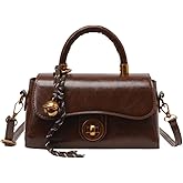 Shoulder Bags for Women PU Leather Single Shoulder Handbag Retro Clutch Purse Small Crossbody Bags Hobo Purses