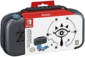 RDS Industries, Inc Nintendo Switch Game Traveler Deluxe Travel Case- Zelda Breath of the Wild - Sheikah Eye - Grey