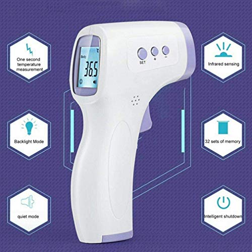 (Hospital Grade) NonContact Infrared Forehead Thermometer with Fever
