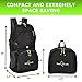 ANCwear TravPack-30L Best Lightweight Travel Backpack in USA- Handy Foldable & Durable Hiking Camping Daypack for Men Women & Children-Water Resistant for Outdoor Sports and Active Lifestyle (Black)