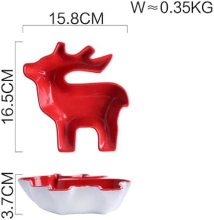 Regali Di Natale Simpatici.Ogawoo Regali Di Natale Piatti Di Ceramica Creativi Piatti Simpatici Frutti Rossi Secchi Piatti Per La Colazione A Amazon It Casa E Cucina