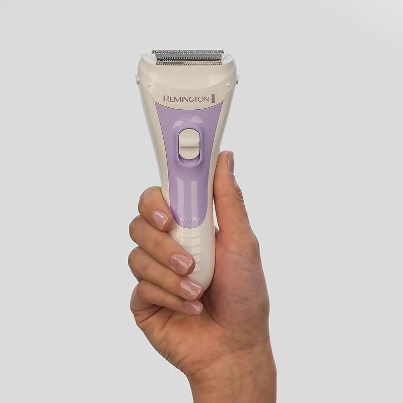 Depiladora Mujer Smooth & Silky, Afeitadora Femenina, Depiladora Eléctrica Inalámbrica, Cabezal Zona Bikini, Resistente al Agua, Funciona con Pilas, Neceser y Cepillo Limpiador, WSF5060