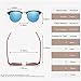 AEVOGUE Polarized Sunglasses For Women And Men Semi Rimless Frame Retro Sun Glasses AE0369 (Black&Silver)
