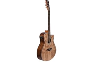 Kadence Acoustica Series Acoustic Electric Guitar - Electric Acoustic Guitar (Ash Wood) - Semi Acoustic Guitar with Pickup & 