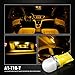 SiriusLED 1W Super Bright LED Bulb for Interior Dome Map Door Courtesy Light Size T10 194 168 W5W 2823 Multiple Color (Amber)