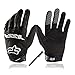 VAOO Bicycling Gloves, [2016 with Free Stylus Pen] Full Finger Bike Gloves Light Silicone Get pad Motorcycle Gloves Riding Gloves for Men and Women (VO-BIKEGLOVE-BK-XL-US)