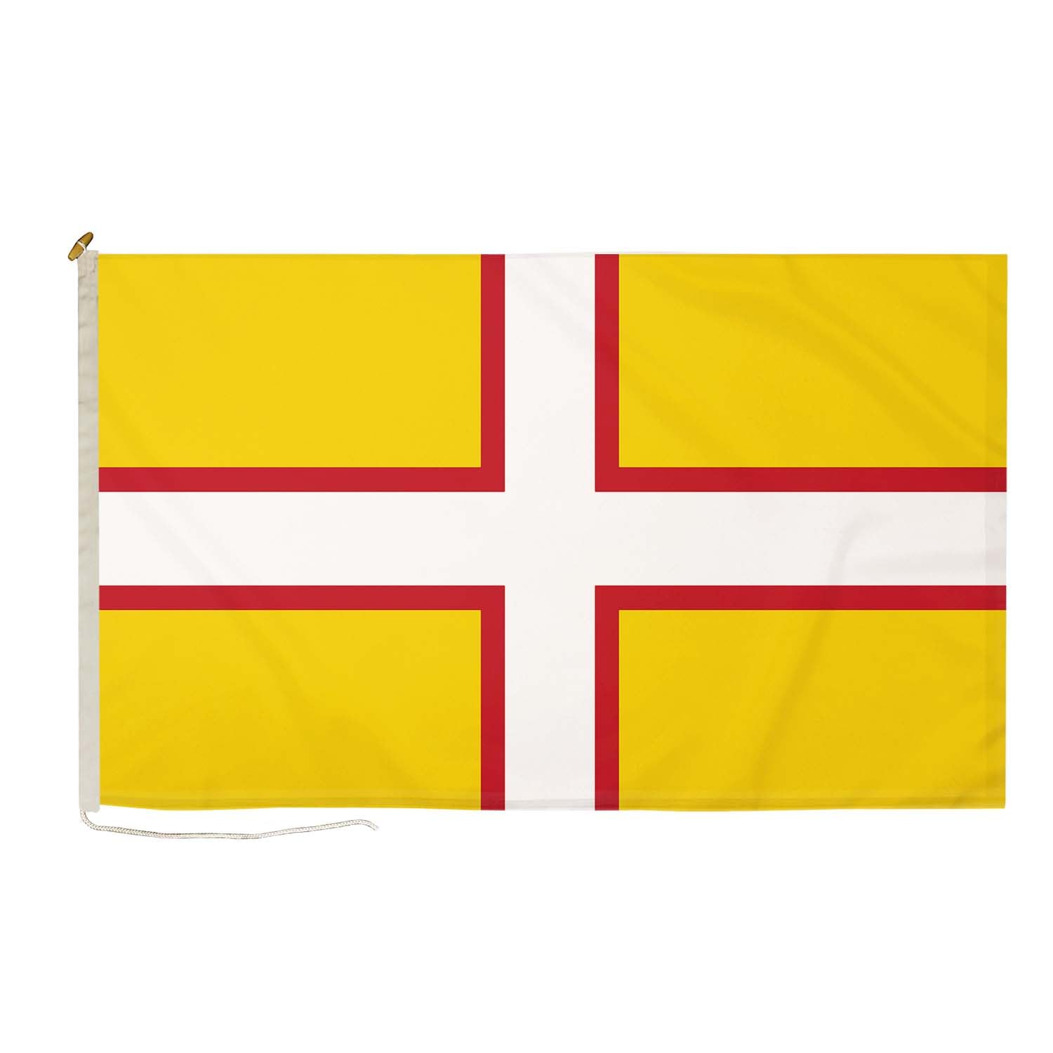 DuraFlag Dorset New 3ft x 2ft with Rope and Toggled - Premium Quality 3x2ft (90x60cm) County Flags