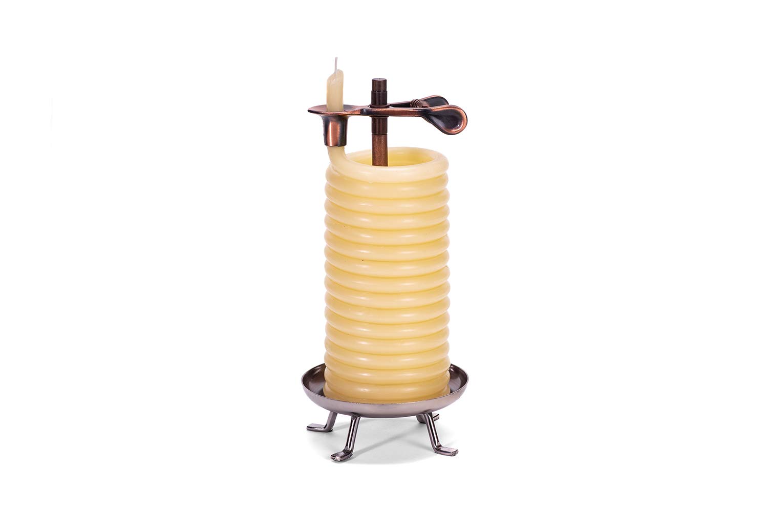 Candle by The Hour 48-Hour Tall Candle, Eco-Friendly Natural Beeswax with Cotton Wick