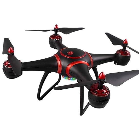 CLCYL RC Drone/Camera Aircraft, UAV 750mah Batterie One-Button Funktion Aerobatic 2.4G Fernbedienung HD Kamera LED Glare Zwei