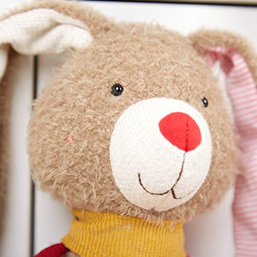 SIGIKID 39214 Hase Patchwork Sweety Mädchen Kuscheltier empfohlen ab Geburt rosa/braun – Bild 5