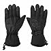 UKEE Ski Gloves, Waterproof and Windproof Winter Snow Gloves Ski, Snowboard, Motorcycle, Bike, Ski Gloves for Men and Women, Black