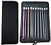 Case of 11 Tunisian Afghan Crochet Hooks Aluminum Knitting Needles Set Kit for Beginners(2mm-8mm)
