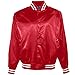 Augusta Sportswear Men's Satin Baseball Jacket/Striped Trim