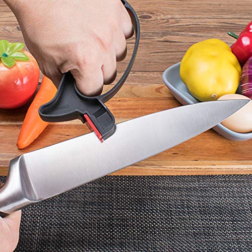 Ranoff 2 in 1 Handy Professional Handheld Scissors Sharpener Tool (Black)