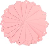 G2PLUS Kraft Paper Gift Tags 100pcs Large 5x10cm Pink Blank with String view 3