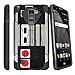 LG Stylus 2 Plus Black Case| LG Stylo 2 Plus Hard Shell Case [SHOCK FUSION] Dual Layer Bump and Drop Protection Case with Built in Kickstand by Miniturtle - Retro Controller