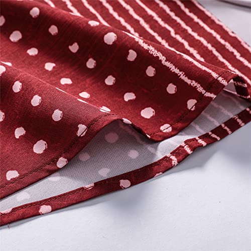 Simmashah Mens Hawaiian Shirt, Short Sleeves Button Down Beach Clothing, Unisex Summer Flamingos Casual Aloha Floral Shirts 045 Red S