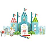 Petit Collage Pop Out, Color in Castle