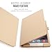 FYY Case for iPad Air 2 - Premium PU Leather Case Smart Auto Wake/Sleep Cover with Hand Strap, Card Slots, Pocket for iPad Air 2 Khaki