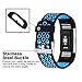 iGK Silicone Replacement Bands Compatible for Fitbit Charge 2, Adjustable Breathable Sport Strap Smartwatch Fitness Wristband with Air Holes Blue Small