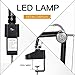 Amico 13W LED Architect Desk Lamp/Clamp Lamp/Metal Swing Arm Task Lamp (Eye-Protective, Touch Control, Gradural Dimming/8 Color Modes, Memory Function) Highly Adjustable Office/Work Light Black