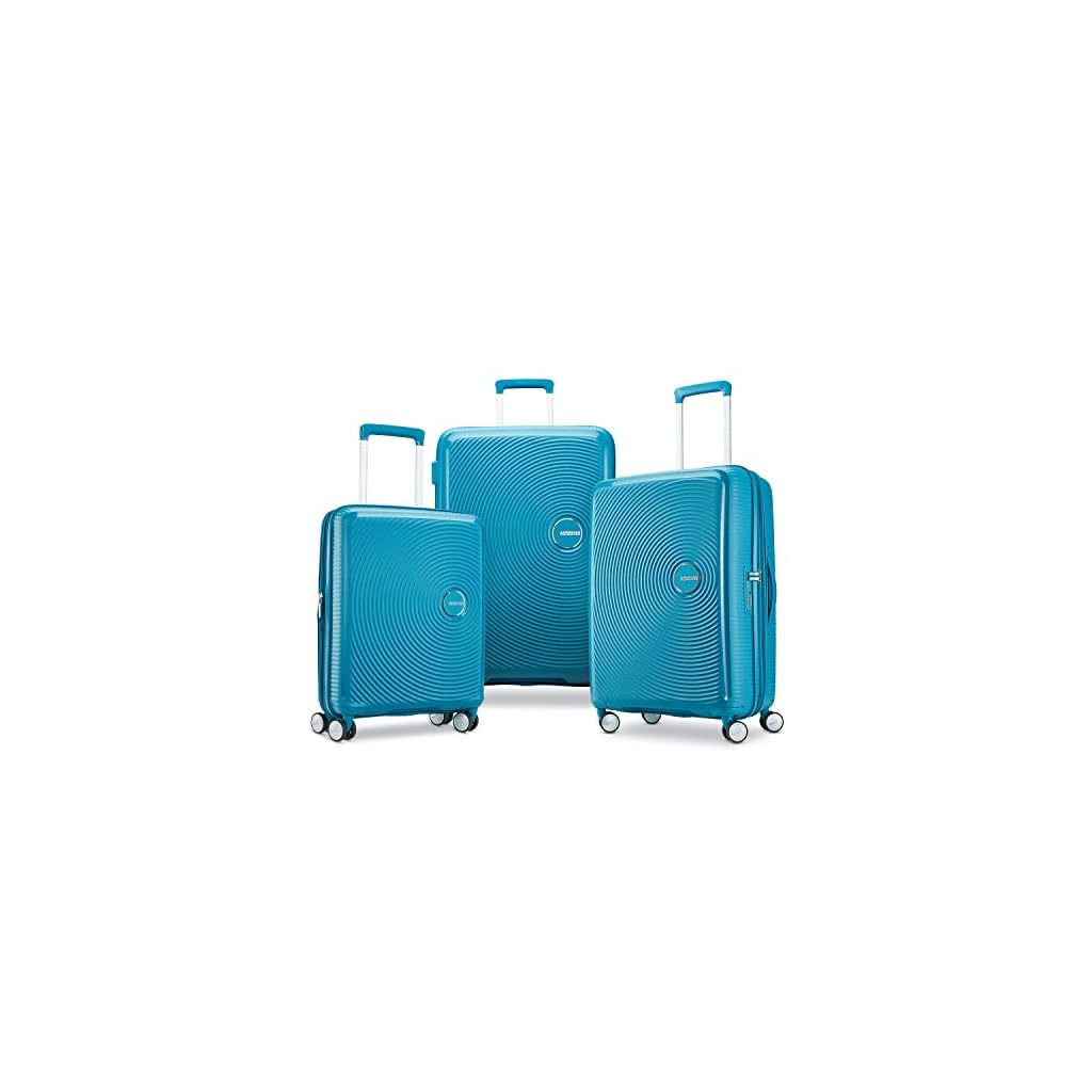 AMERICAN TOURISTER Curio Hardside Luggage with Spinner Wheels, Biscaye Blue, 3Piece Set (20/25