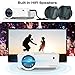 Video Projector, TOPVISION 4500Lux Portable Mini Projector with 100″ Projector Screen, 1080P Supported, Built in HI-FI Speakers, Compatible with Fire Stick, HDMI, VGA, USB, TF, AV, PS4thumb 4